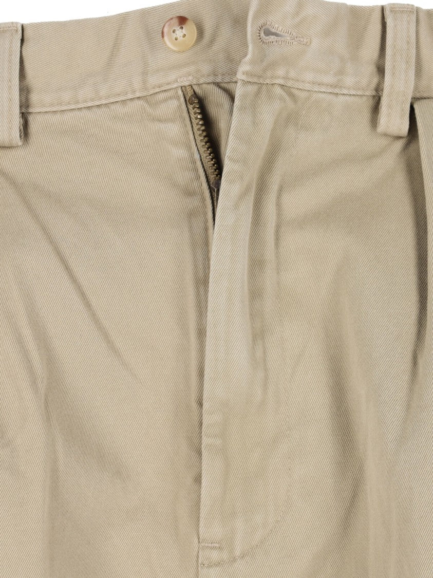 Polo Ralph Lauren Green Straight-Leg Matte Finish Trousers