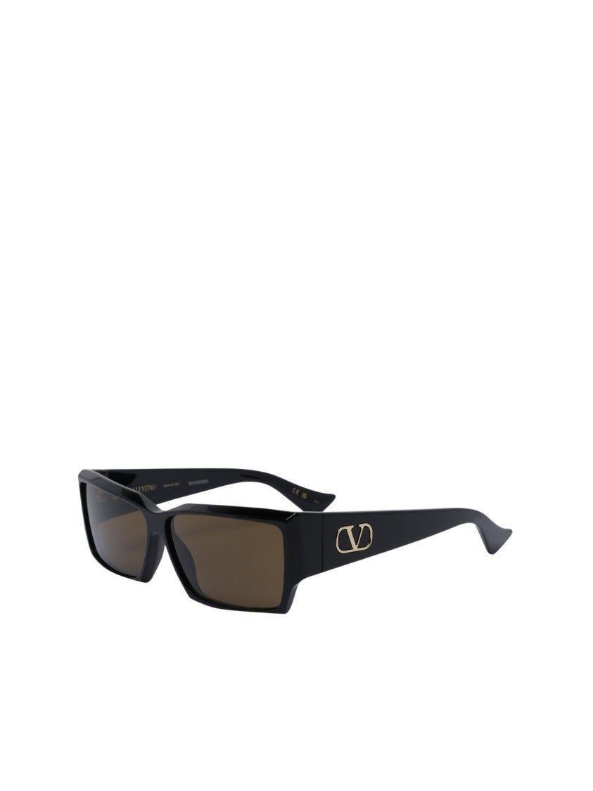 Valentino Sunglasses Rectangular Acetate Sunglasses