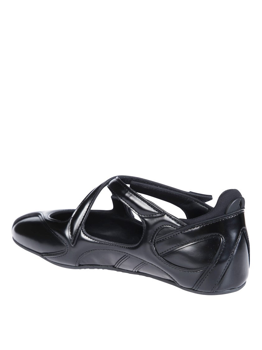 The Attico Floor01 Pointed Toe Cut-Out Flats