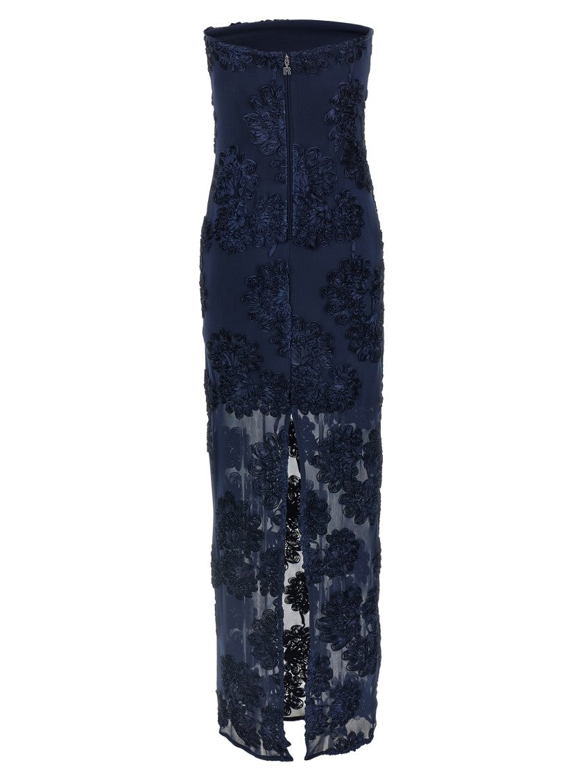 Rotate Birger Christensen '3D Mesh Maxi' Dress