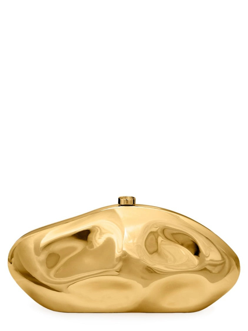 Cult Gaia Caldera Abs Gold Sculptural Clutch