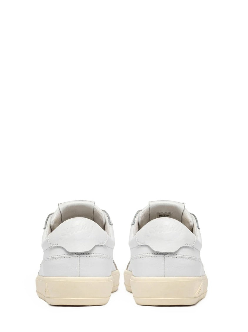 Autry White Windscape Low-Top Suede Accent Sneakers