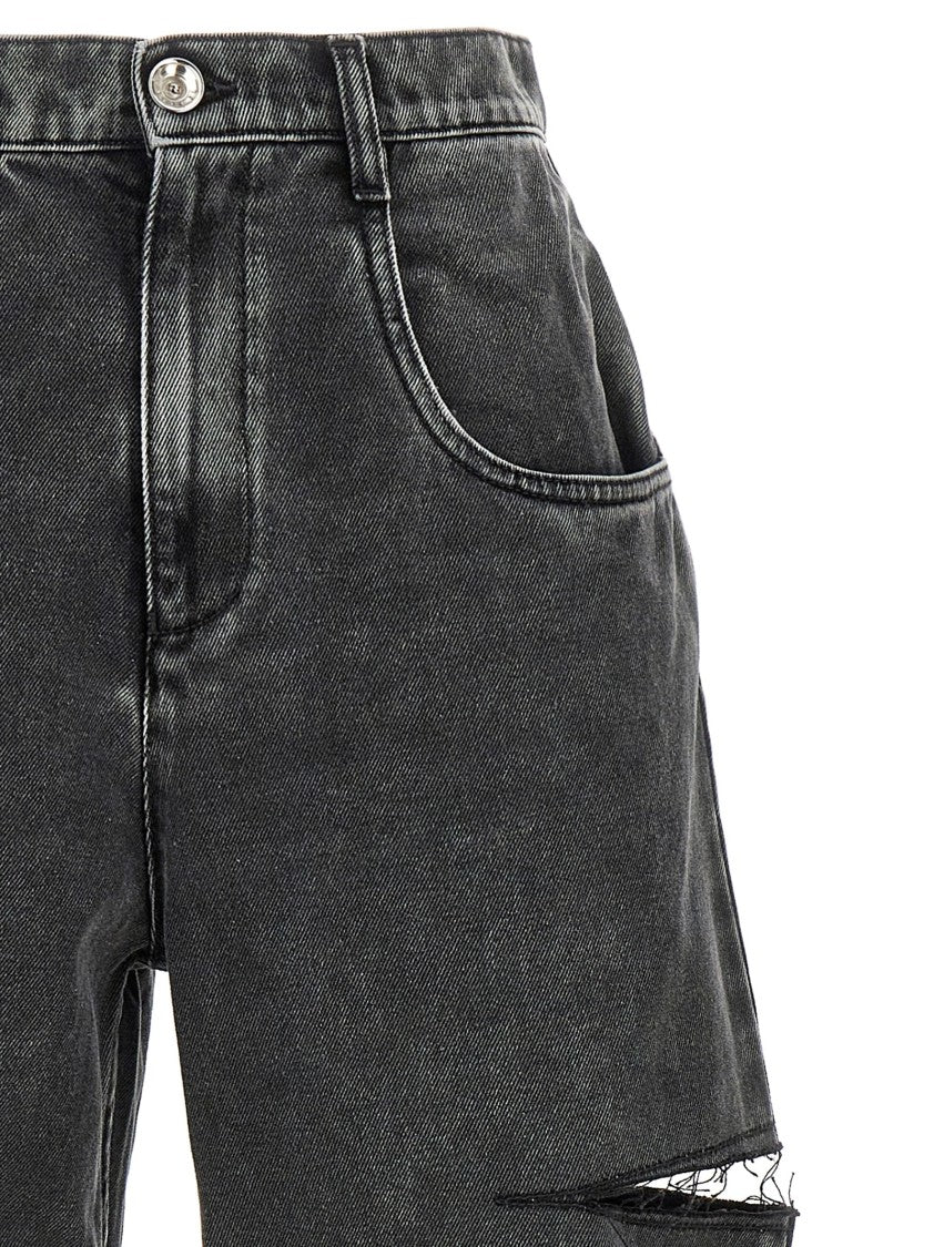 Maison Margiela Vintage Black Wash Side Cut-Outs Jeans