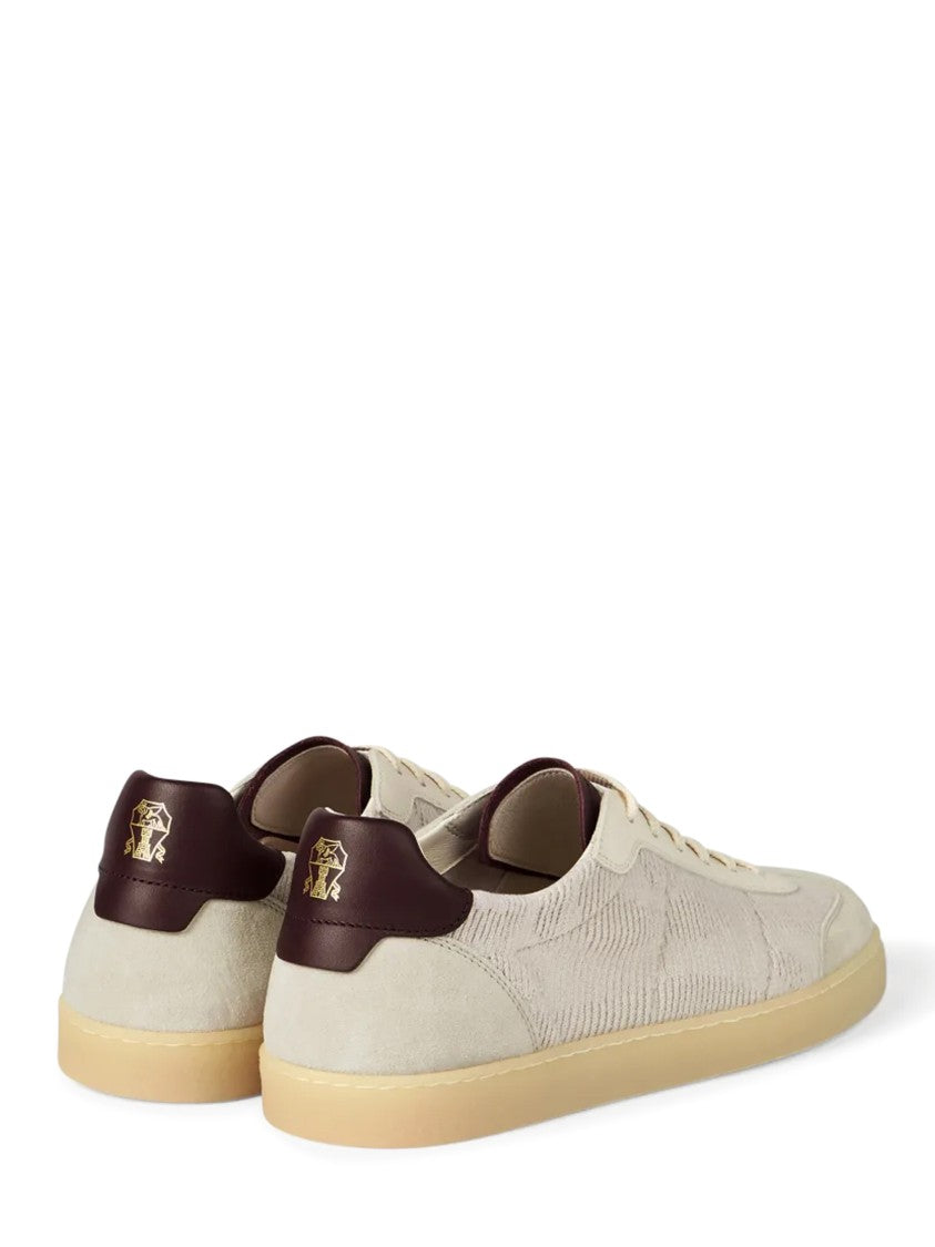 Brunello Cucinelli Low-Top Sneakers With Textured Fabric Upper