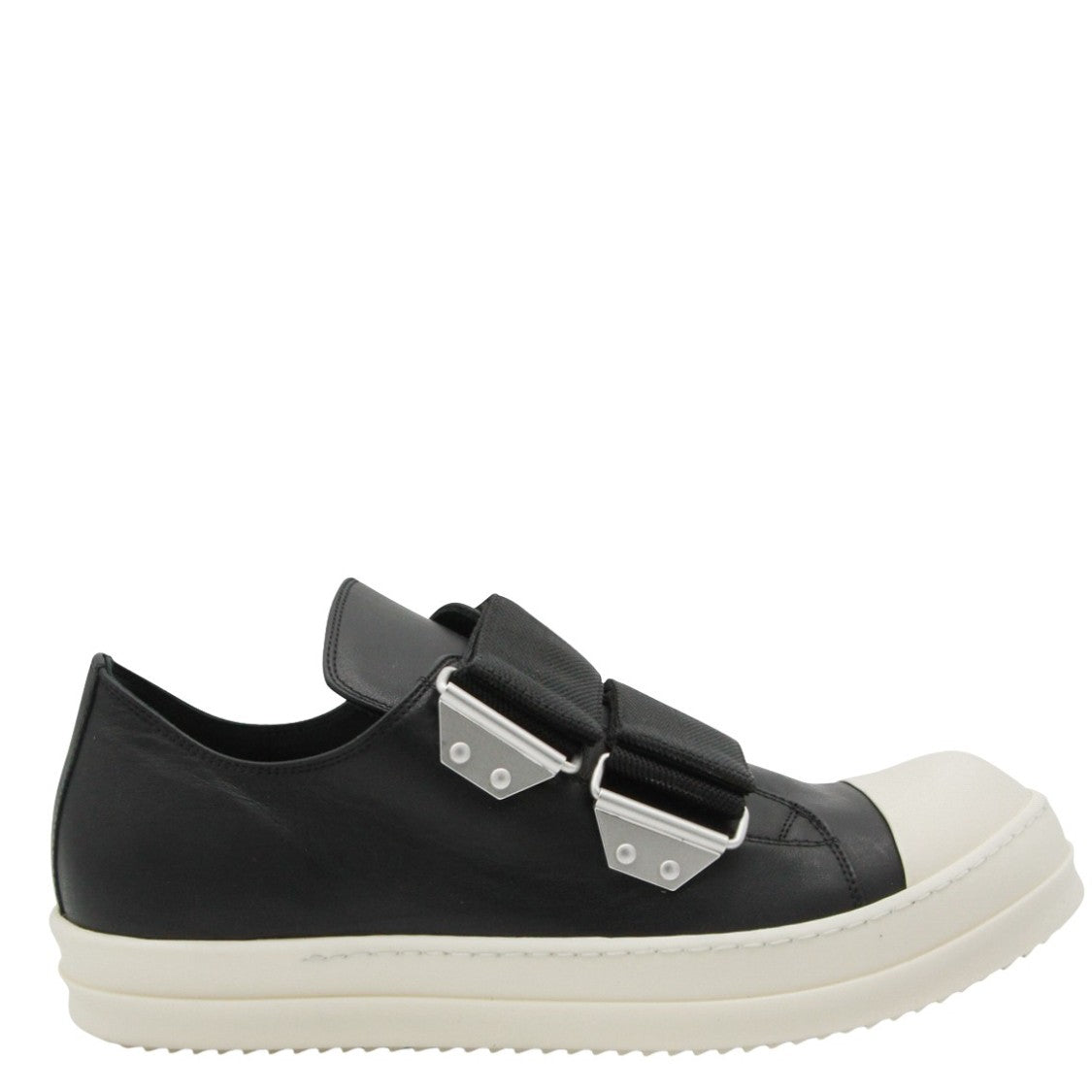 Rick Owens Black Sneakers With Contrasting Rubber Toe Cap