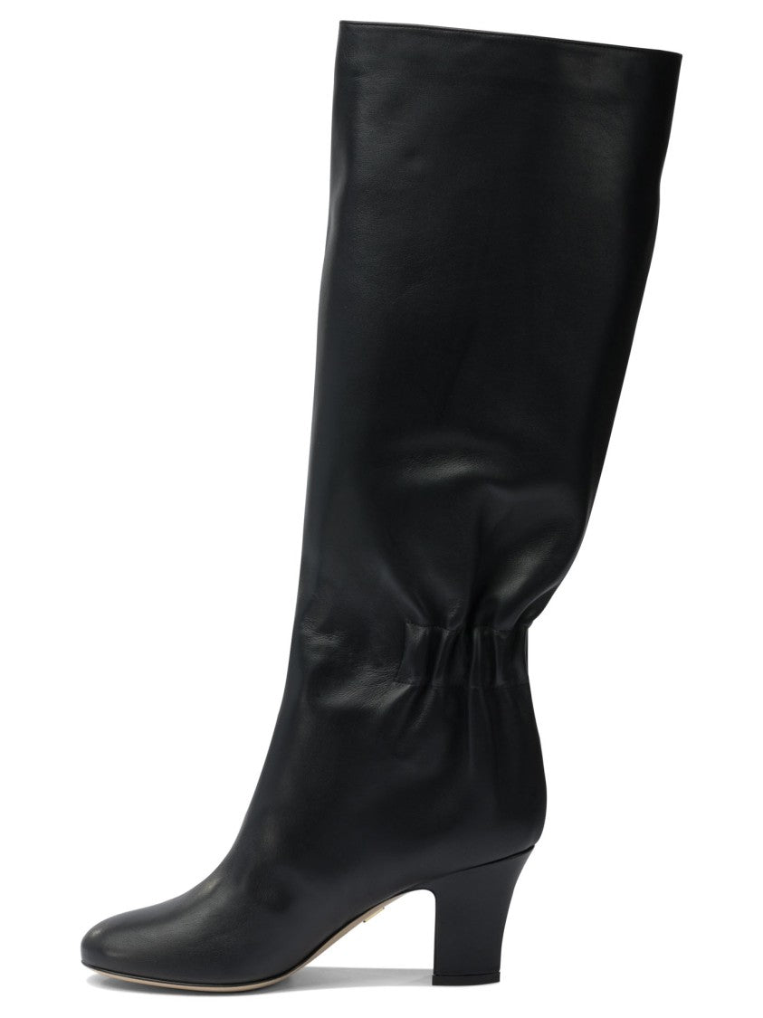 Ferragamo Curled Details Boots 70 Mm