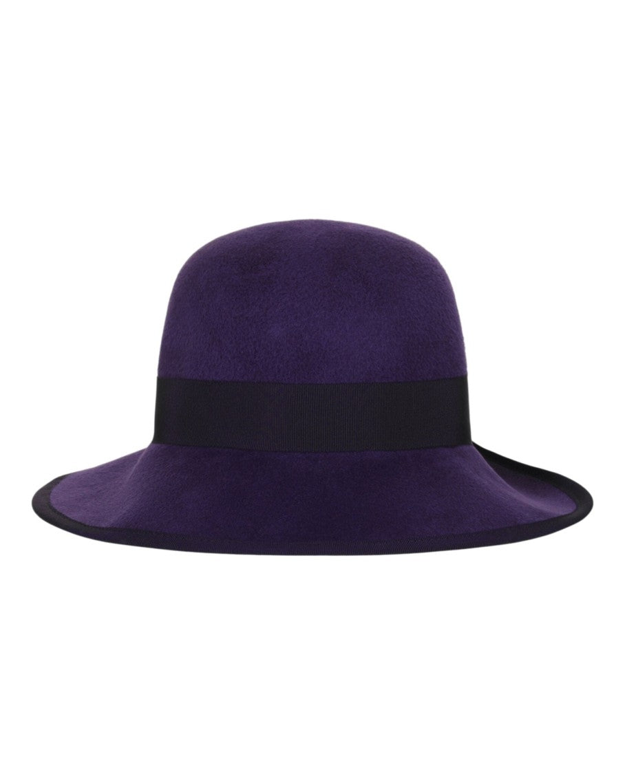 Valentino Vlogo Signature Curved Wide Brim Hat