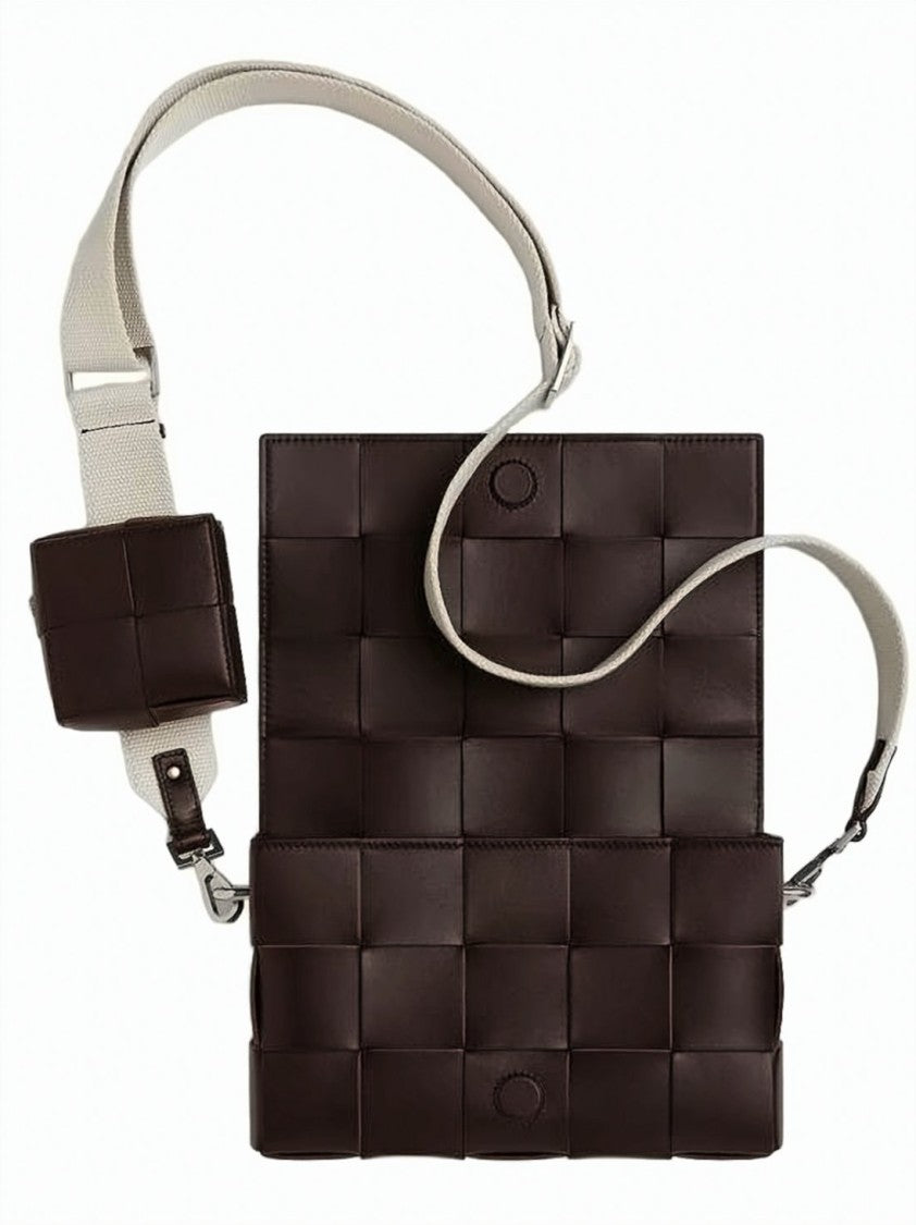 Bottega Veneta Rectangular Padded Leather Shoulder Bag With Detachable Strap