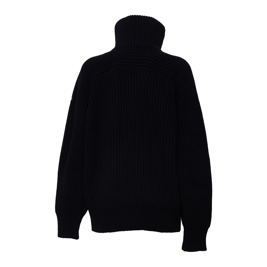 Soeur Jasper Black Oversized High Collar Sweater