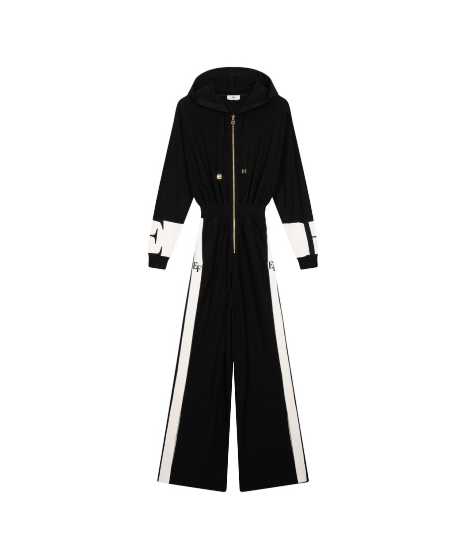 Elisabetta Franchi Hooded Jumpsuit