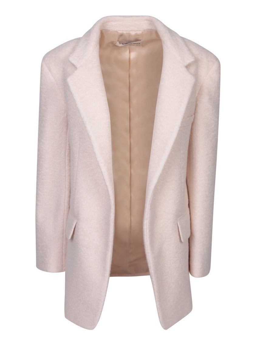 Blanca Vita Tailored Blazer Coat With Textured Fabric And Silhouette