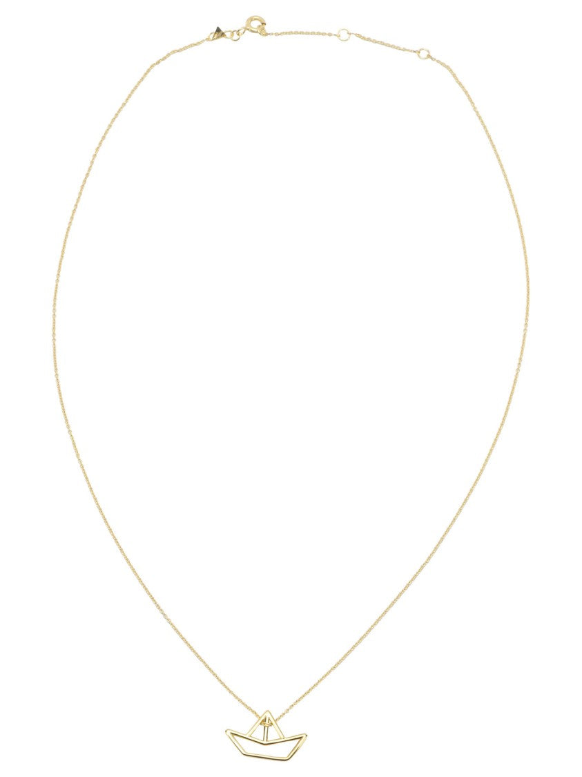 Aliita Boat-Shaped Pendant Necklace With Adjustable Chain
