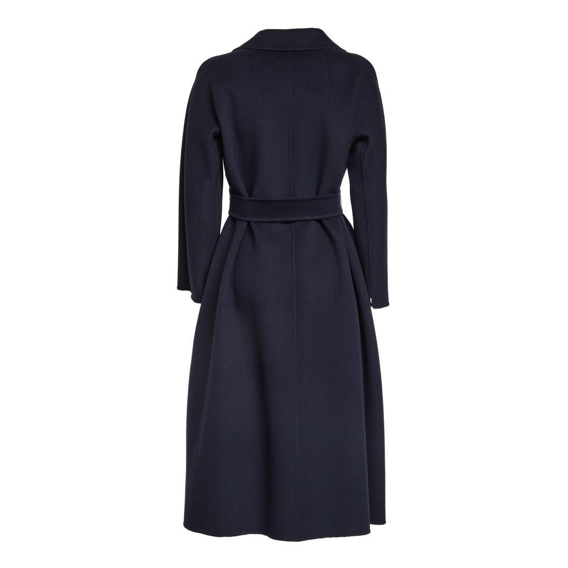 Max Mara Double Wool Drape Coat With Notch Collar