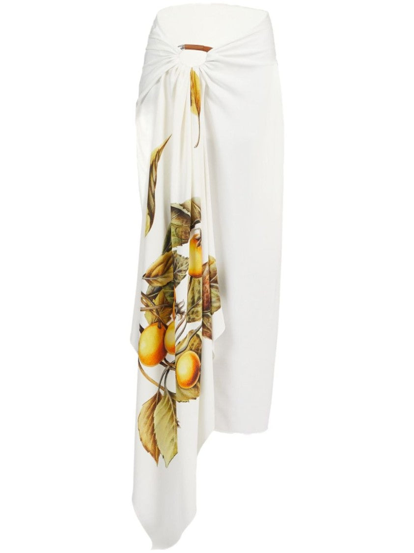 Ferragamo High-Waisted Draped Skirt