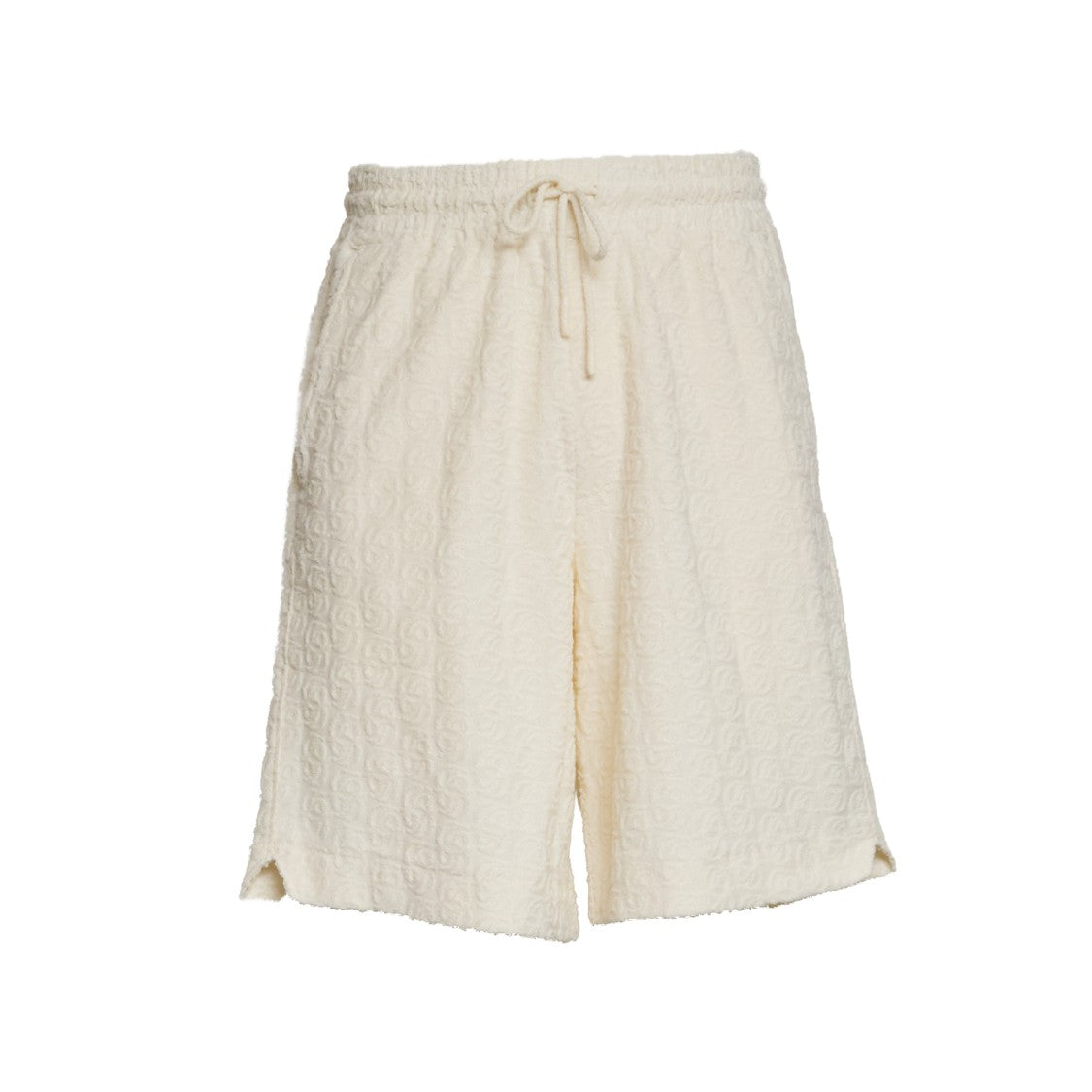 Drôle De Monsieur Monogram Double Mirror Elasticated Shorts