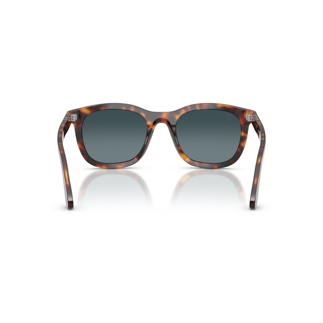 Persol 0Po3395s Tortoiseshell Square Frame Sunglasses With Refined Metallic Detail