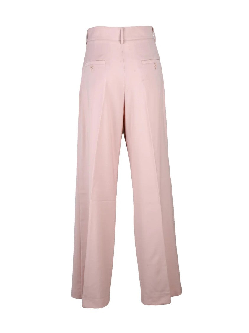 Max Mara Wide-Leg Virgin Wool Trousers With High Waist And Smooth Finish