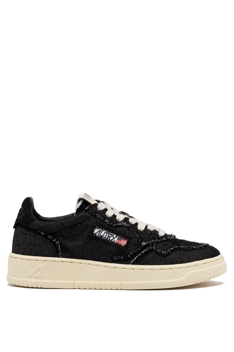 Autry Women’S Medalist Black Denim Sneakers