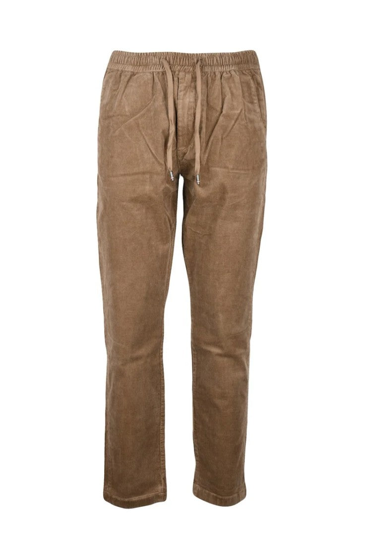 Tommy Hilfiger Beige Velvet Chino Trousers With Wide Leg
