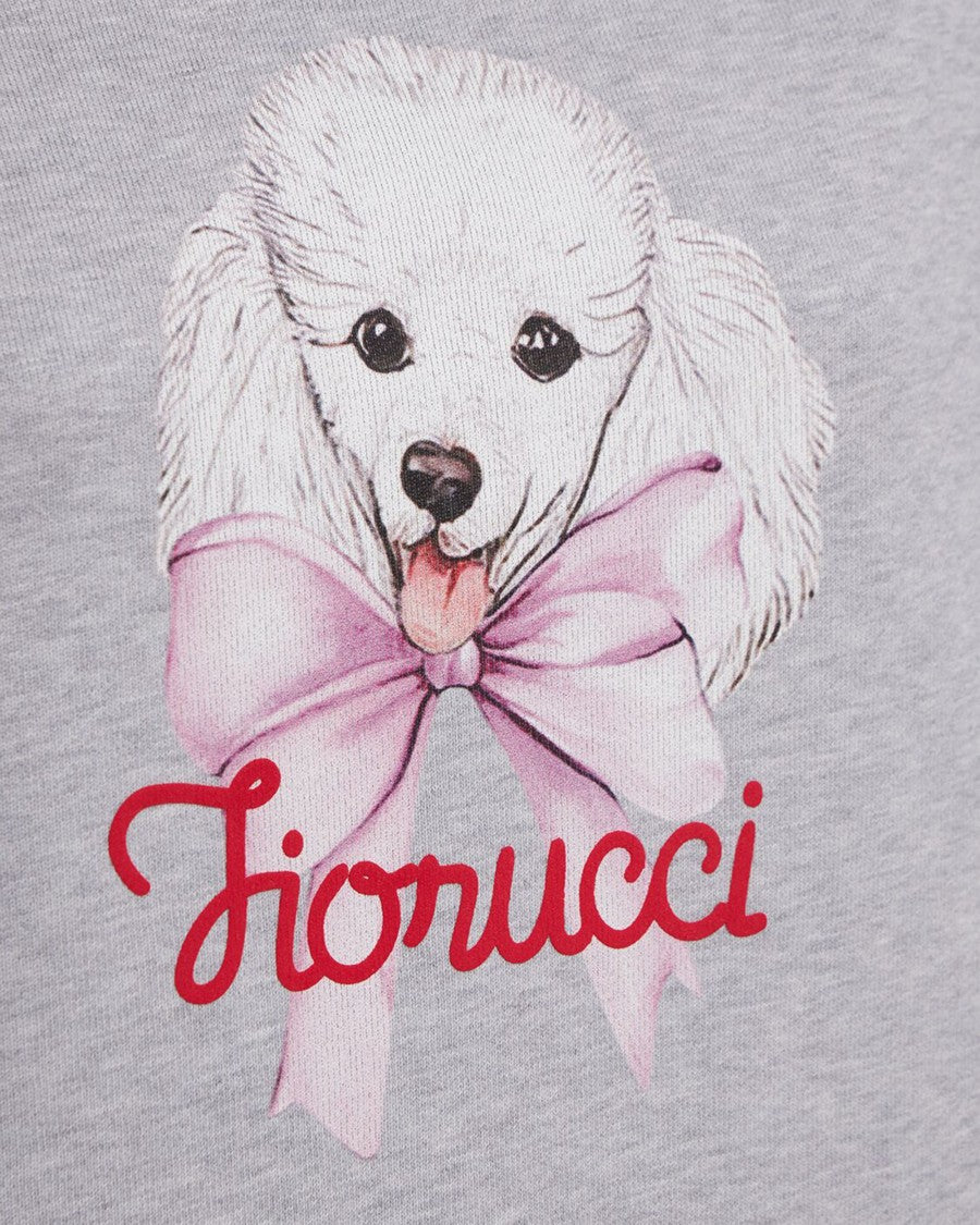 Fiorucci Poodle Graphic Sweatshirt With Relaxed Fit And Hood