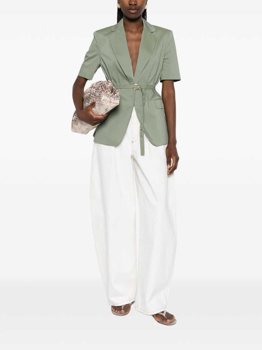 Liu Jo Green Tailored Belted Casual Jacket
