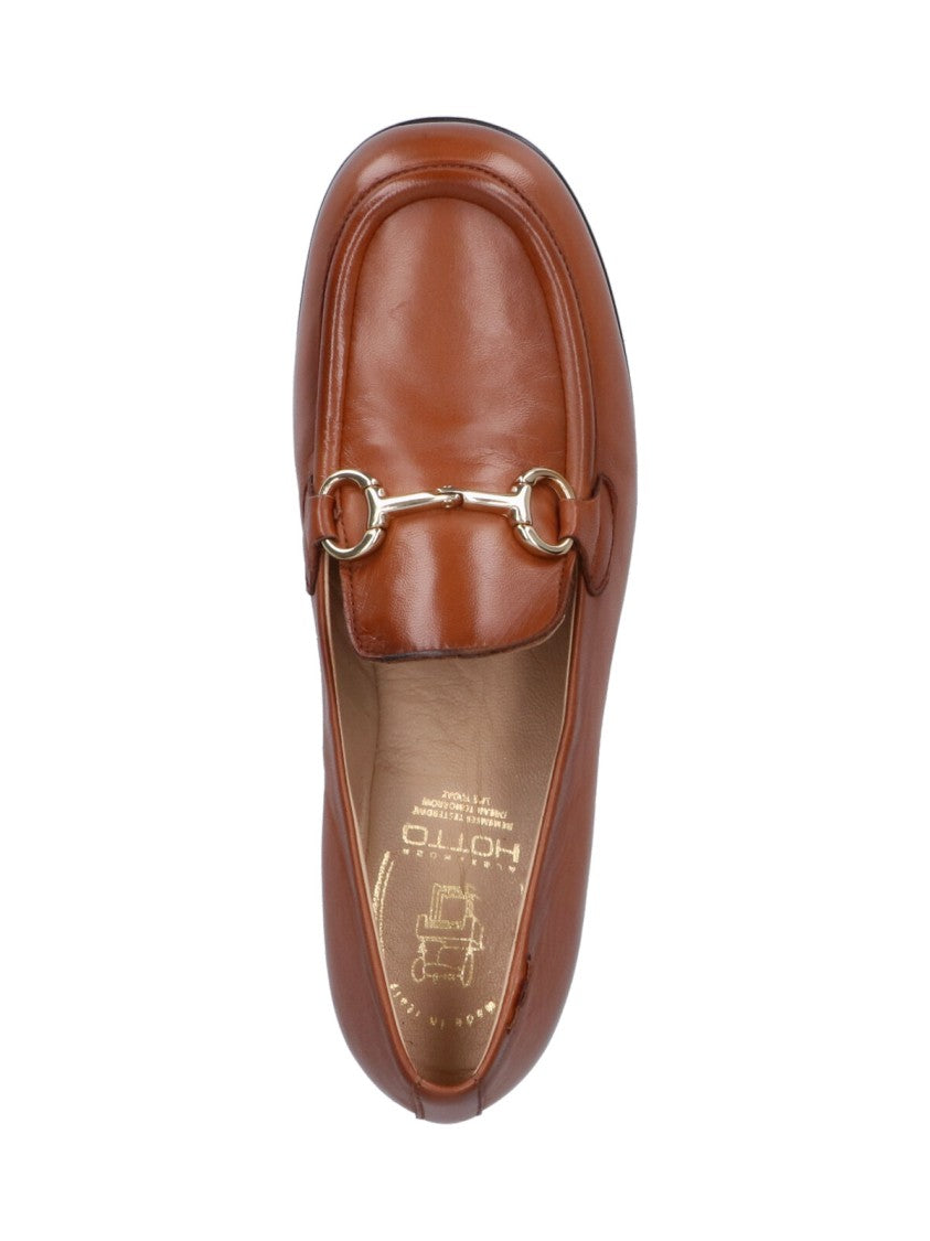 Alexander Hotto Loafers With Bit Detail' – Light Brown