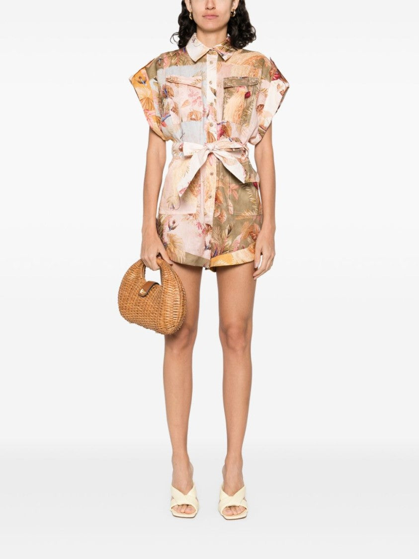 Zimmermann Ascension Cuffed Playsuit