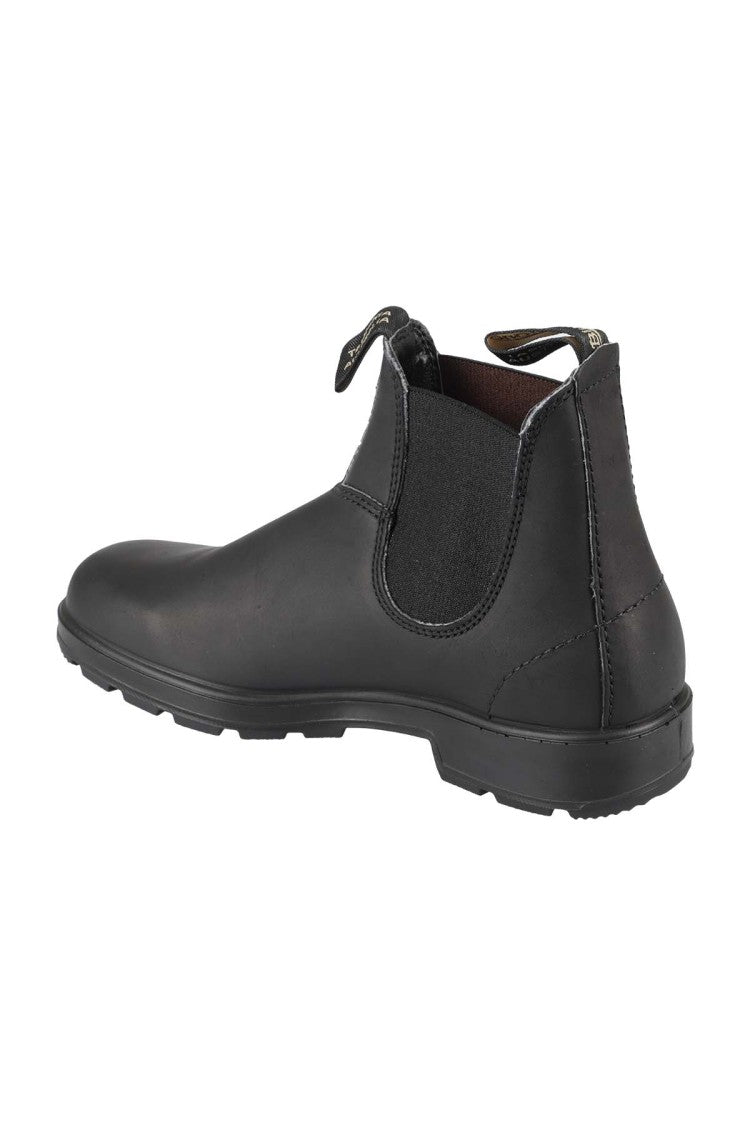 Blundstone Black Leather Boot With Elastic Side Panels