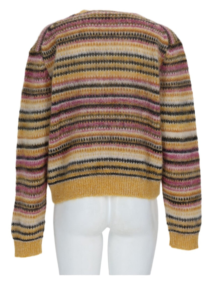 Isabel Marant Étoile Knitted Sweater With Horizontal Stripes In Warm Hues