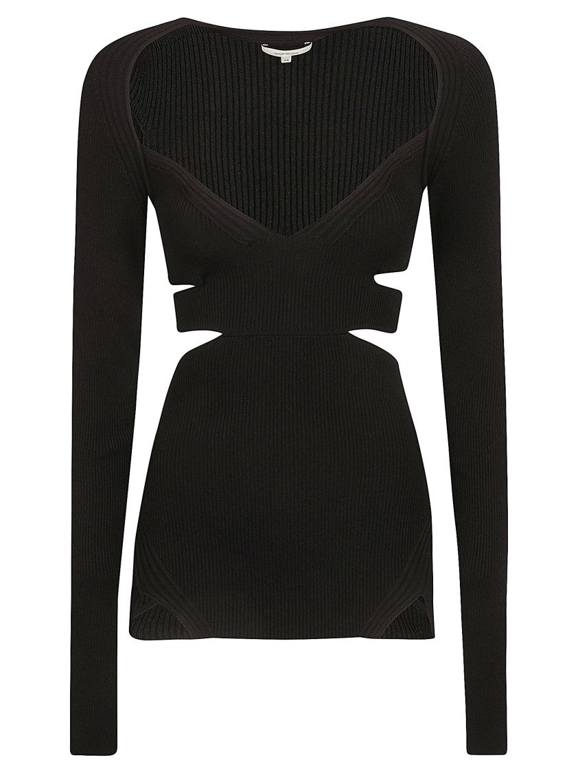 Nensi Dojaka Cut-Out Knitted Top