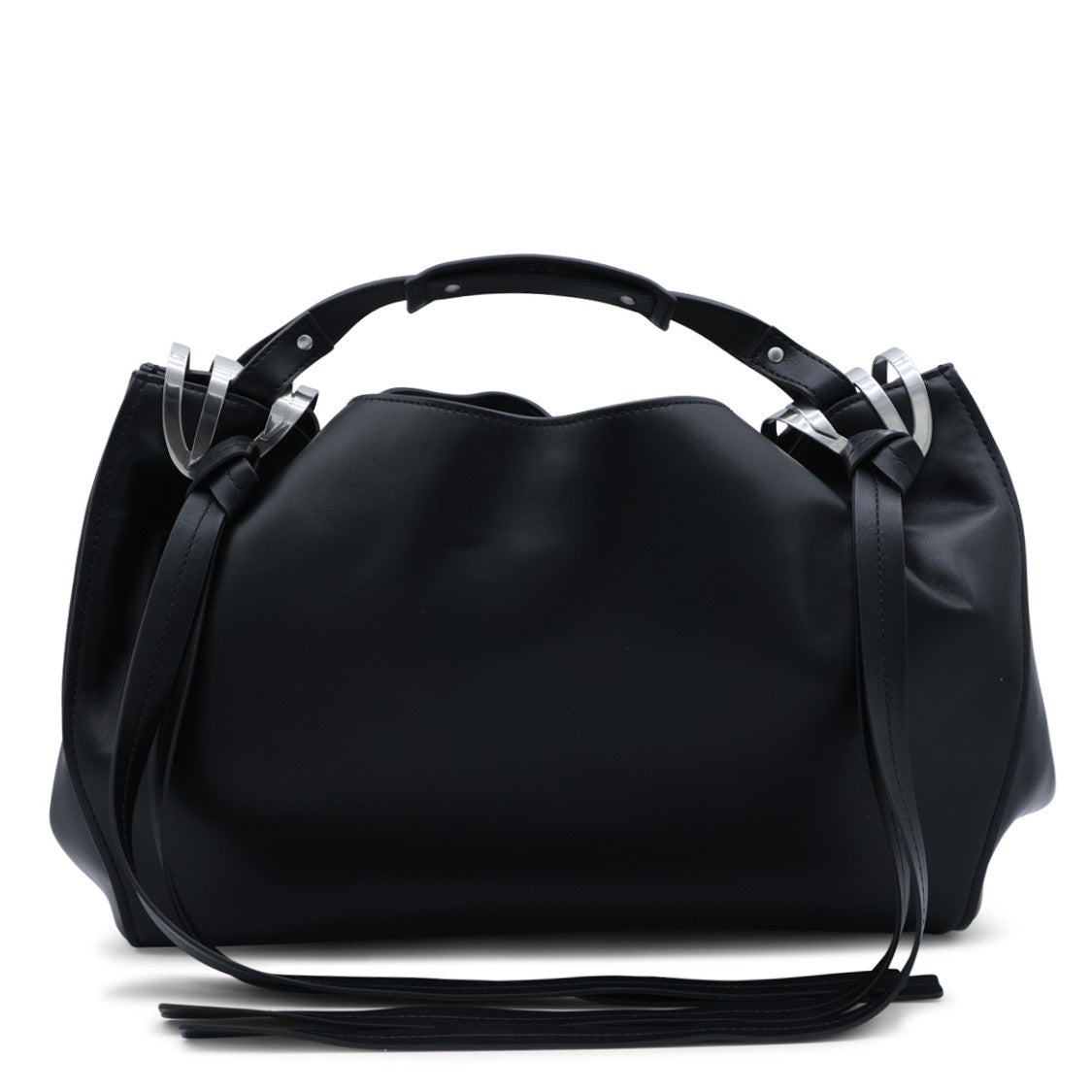 Diesel Black Handbag With Gathered Body