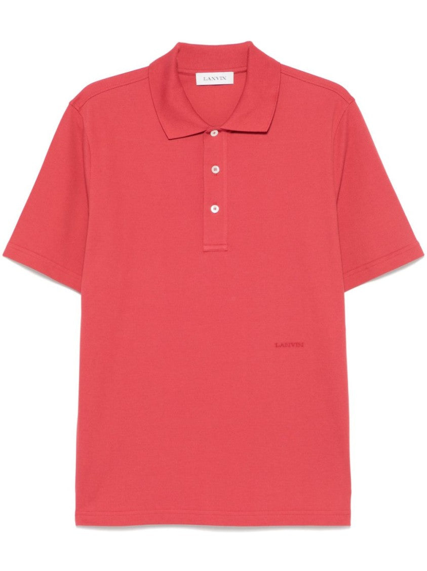 Lanvin Clay Red Polo Shirt