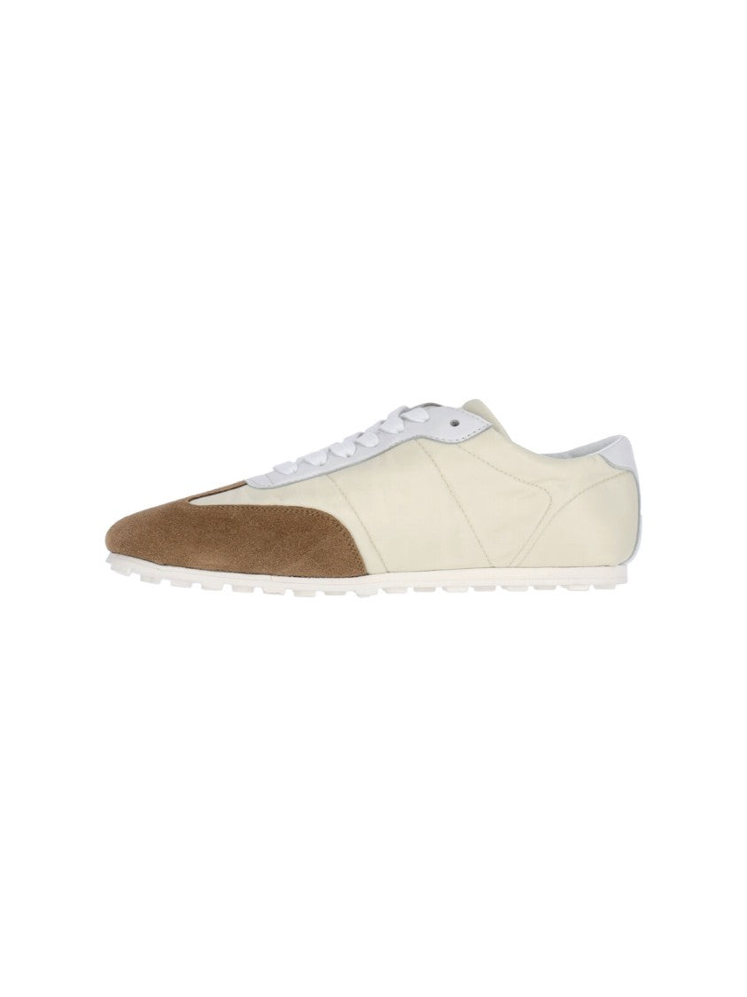 Marni White Sneakers With Suede Accents