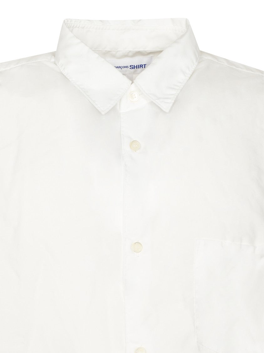 Comme Des Garçons Classic White Shirt With Pointed Collar