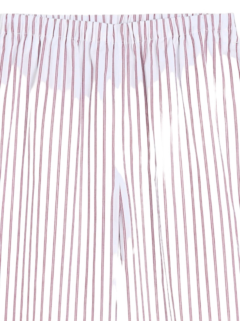 By Malene Birger Wide-Leg Pants With Vertical Striped Pattern