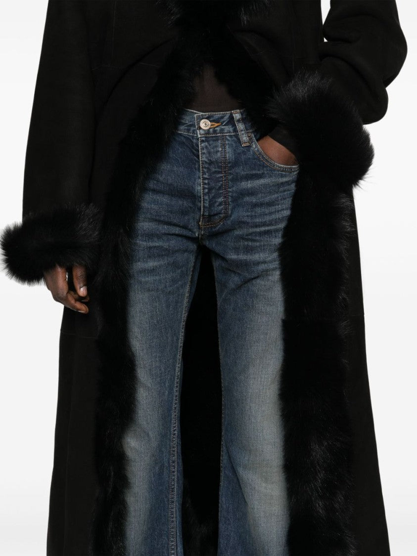 Balenciaga Low-Waist Blue Cotton Twill Straight Jeans