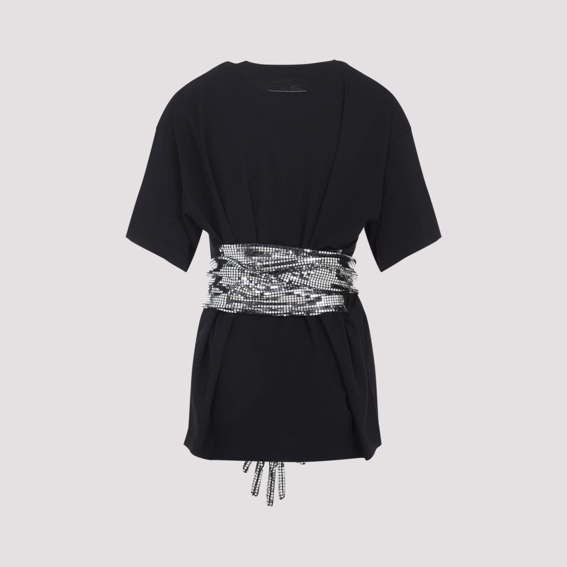 Mm6 By Maison Margiela Black Cotton T-Shirt