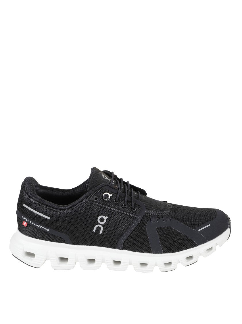 On Running Streamlined Black Sneakers With Breathable Mesh Upper