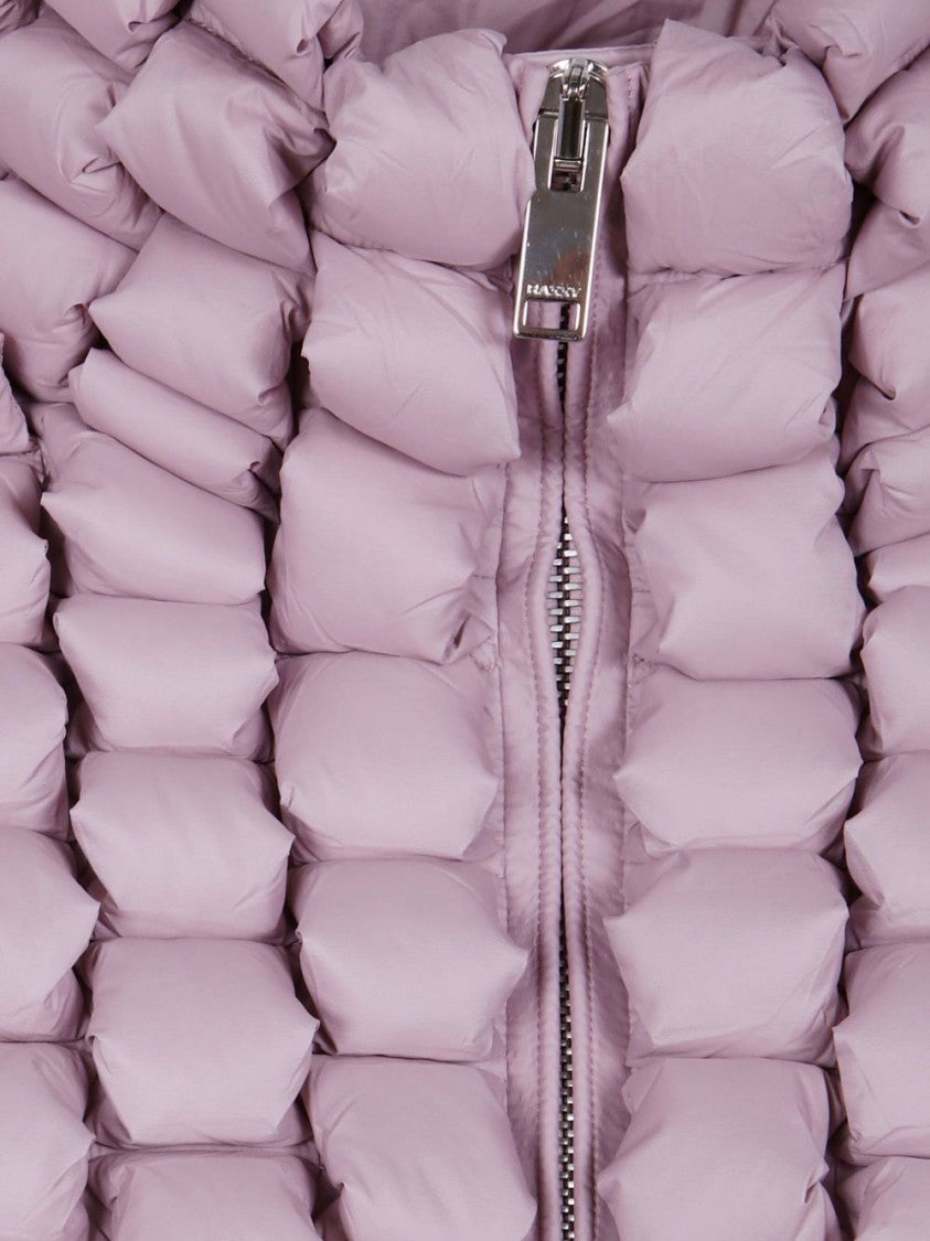 Raxxy Textured Puffer Jacket With High Collar