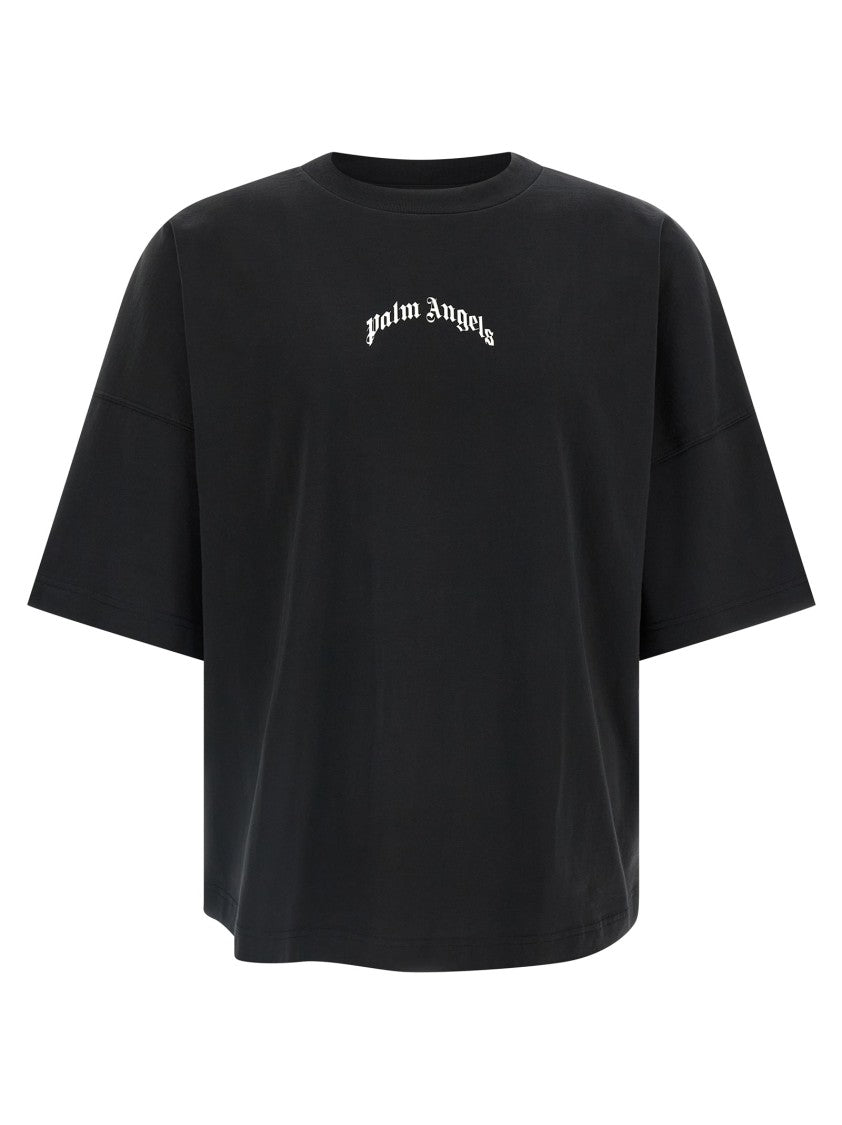 Palm Angels 'Back Curved Logo' T-Shirt