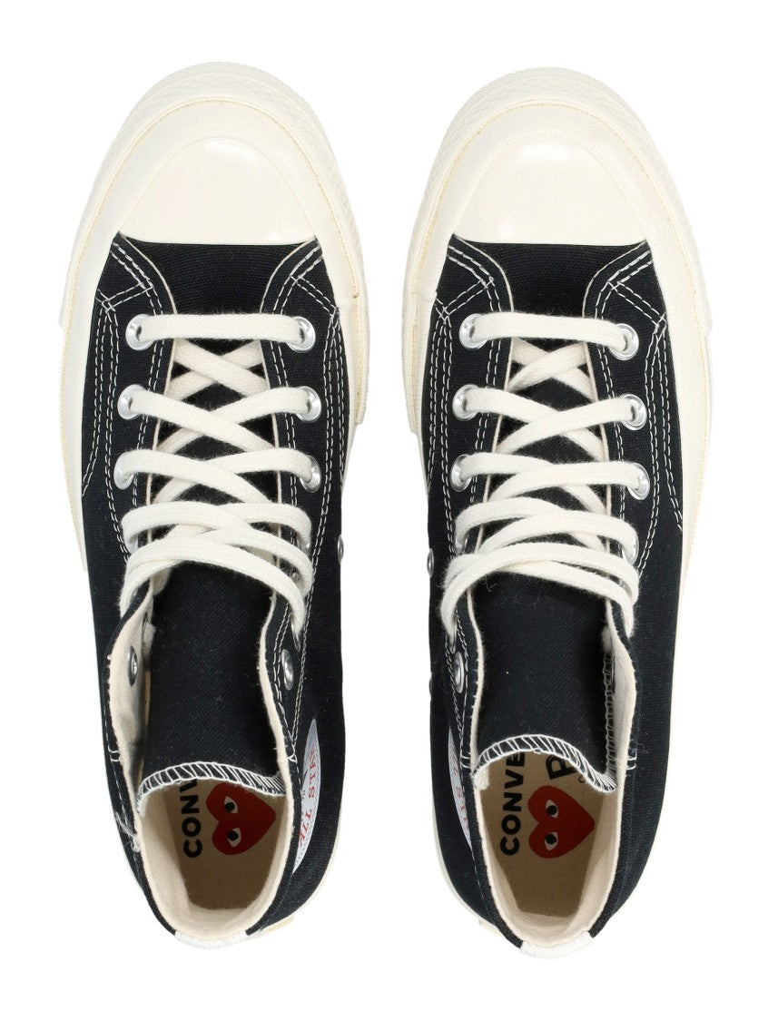 Comme Des Garçons X Converse High-Top Sneakers With Distinctive Heart Logo
