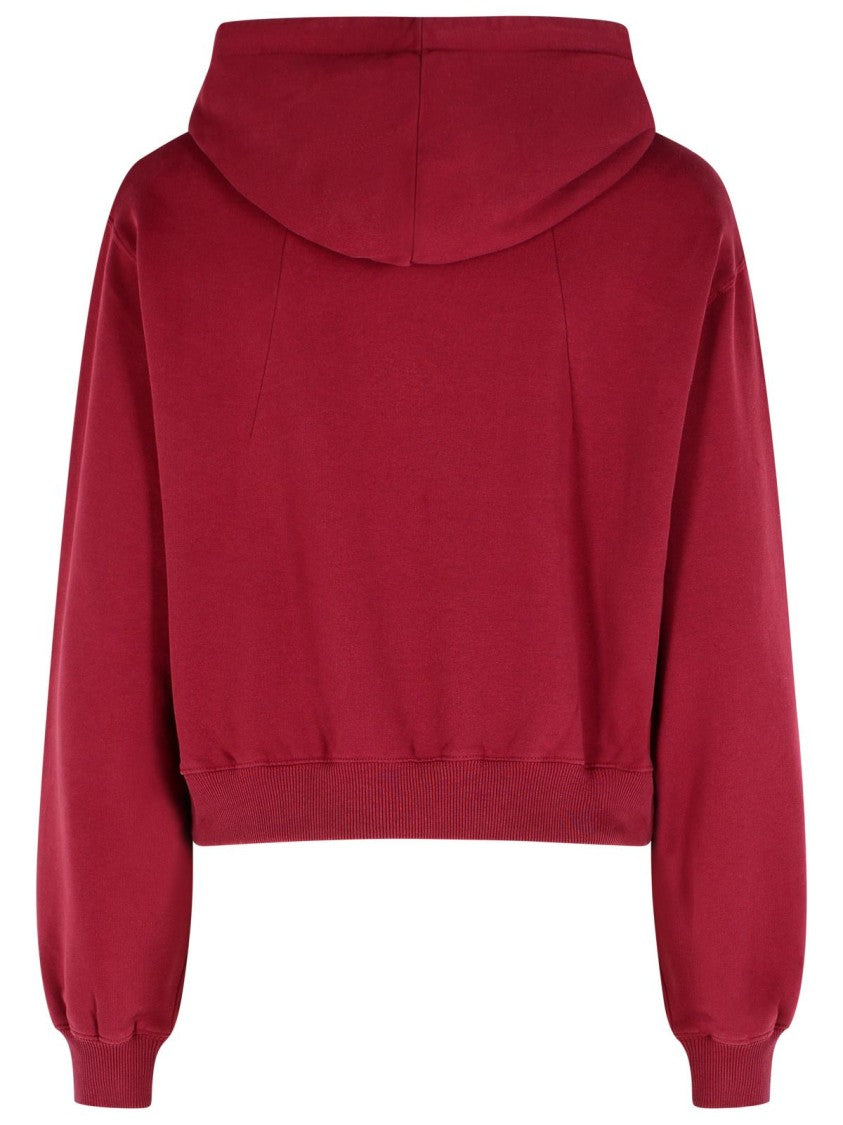 Rotate Burgundy Cotton Sweatshirt