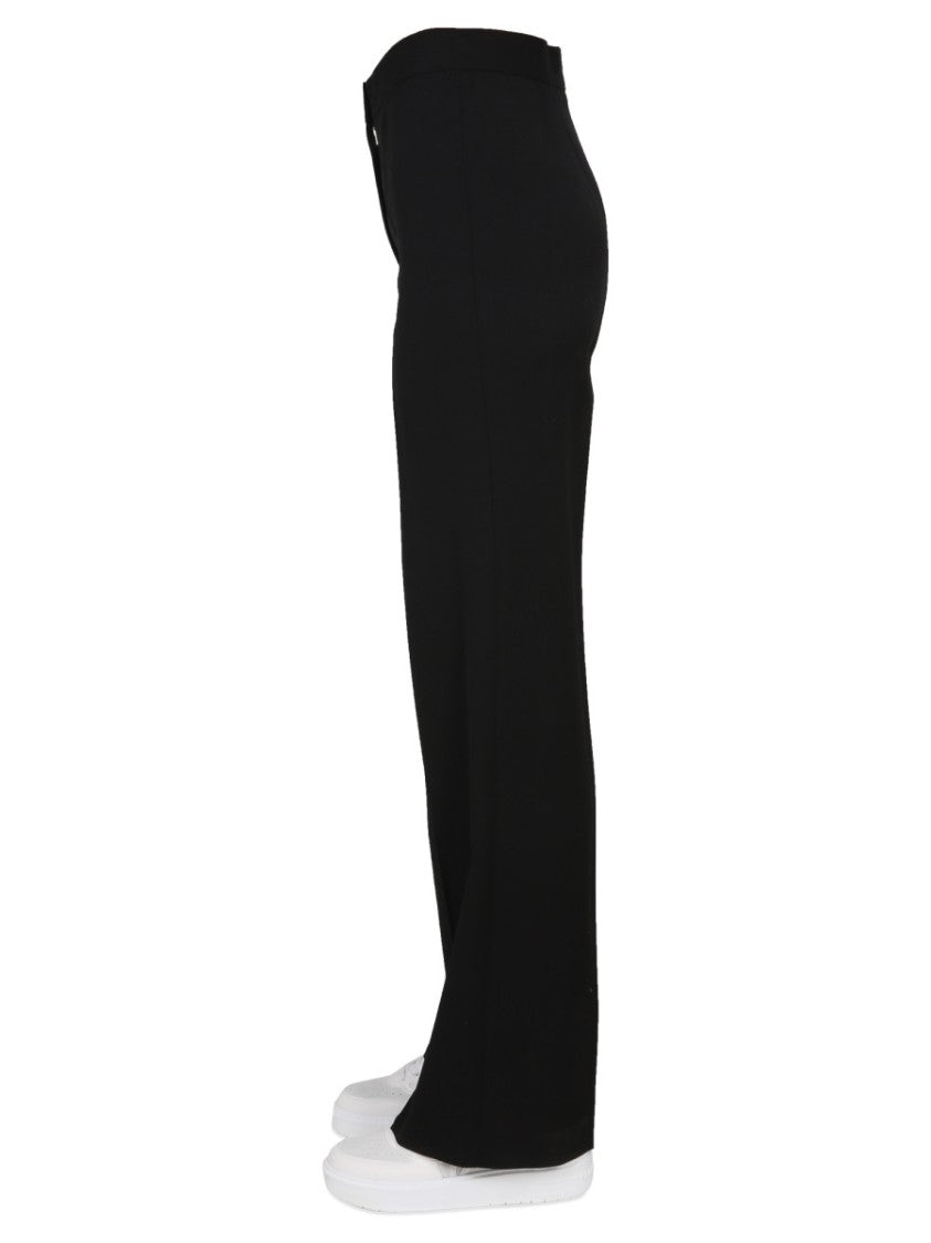 Stella Mccartney High-Waisted Black Wide-Leg Pants