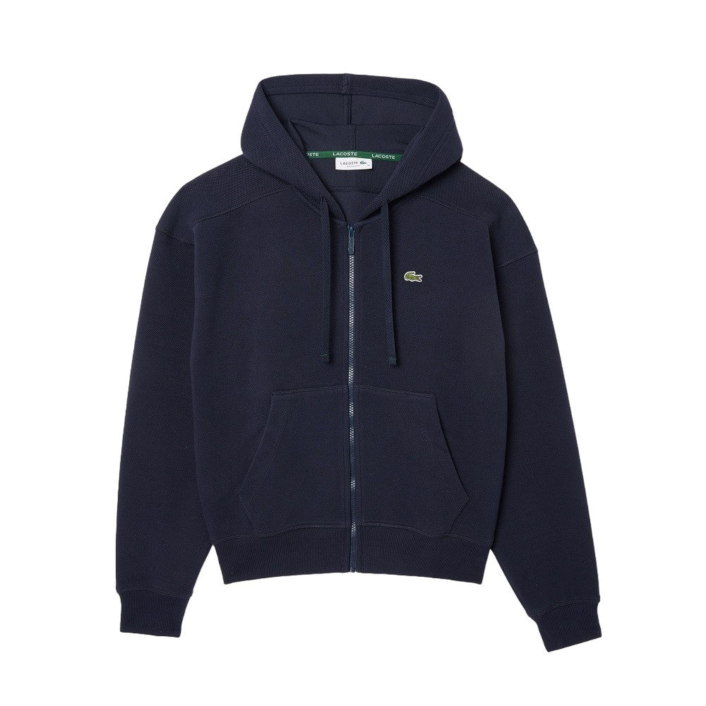 Lacoste Hooded Sweatshirt In Double-Sided Piqué Fabric