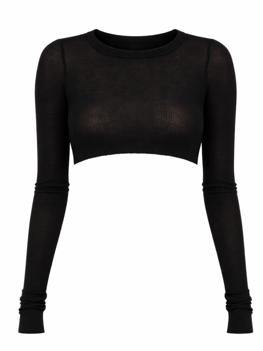 Rick Owens Sheer Semi-Transparent Cropped Top