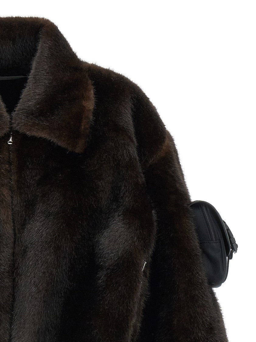Coperni Faux Fur Bomber Jacket