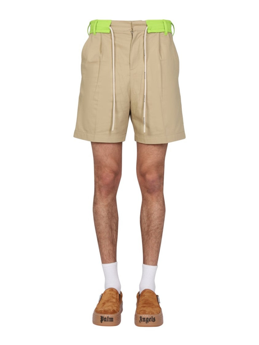 Palm Angels Side Band Bermuda Shorts