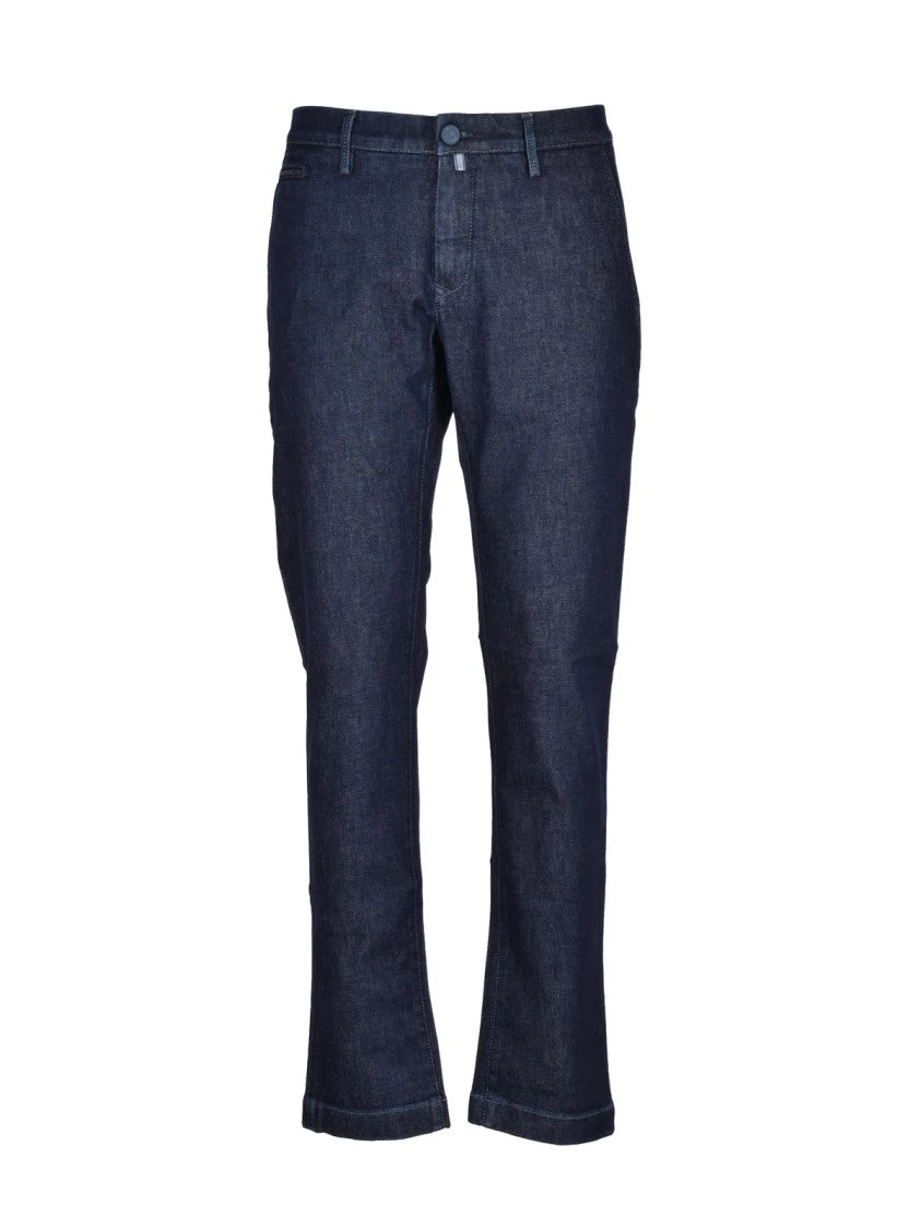 Jacob Cohen Multicolored Cotton And Lyocell Trousers With Classic Straight-Leg Design