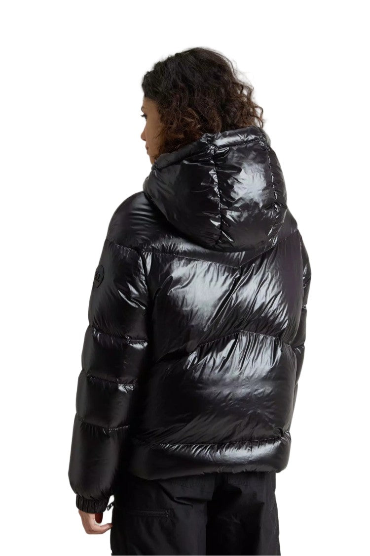 Woolrich Black Hooded Polyamide Jacket