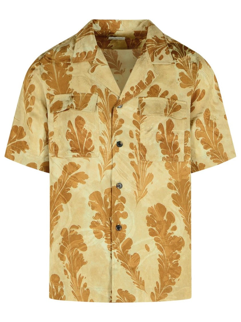 Dries Van Noten Cameron' Beige Viscose Shirt